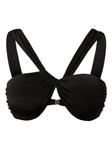 Верх бикини бандо TWINSET, черный - фото