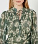 Платье Ba&Sh из вискозы с поясом, зеленый - фото 4