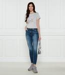 Футболка женская Guess Jeans со стразами, серый - фото 2