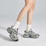 UBZ Серые женские кроссовки на платформе, цвет Gray - фото 6