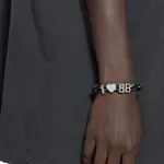 Латунный браслет женский Balenciaga, черный - фото 6