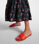 Мюли cl из тисненой кожи Christian Louboutin, оранжевый - фото 4