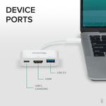 Док-станция Plugable 3-in-1 USB Type-C Mini Dock USBC-MD103 - фото 3