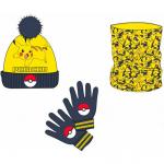 Набор Gorro Braga Cuello Y Guantes Pikachu Pokemon Nintendo - фото