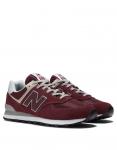 Бордовые кроссовки New Balance 574 - фото 4