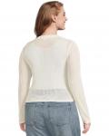 Свитер Mod-o-doc Long Sleeve Button Front Open Knit Sweater, белый - фото 3