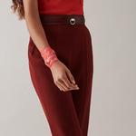 HERMES Шёлковый шарф, Garnet Red - фото 3