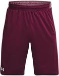 Under Armour мужские шорты Locker 9In с карманами, Maroon/White - фото 2