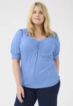 Блуза Kaffe Curve KCSISSY, Ebb And Flow/Blue - фото