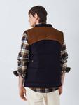 Вел Gilet из шерсти Halcombe Peregrine, Navy - фото 2