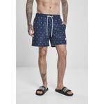 Шорты Urban Classics Swim Shorts Pattern, синий - фото