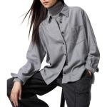 Рубашка Women's Smoke Gray UNIQLO, серый - фото 2