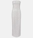 Вечернее платье с декоративной сеткой Rotate, Alloy - фото