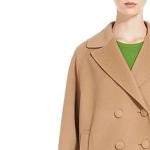 Двубортный пиджак с длинными рукавами Weekend Maxmara, хаки - фото 4