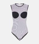 Сетчатый комбинезон Nensi Dojaka, черный - фото