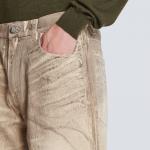 Джинсы Loose Fit BALMAIN, бежевый - фото 9