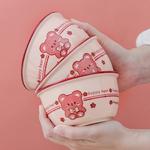 Ceramics Набор тарелок и мисок Ceramic с принтом, 8 предметов, для двоих - фото 5