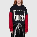 Толстовка женская Gucci Logo-print, черный / красный / белый - фото 4