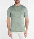 Футболка BOSS BLACK Thompson Slim Fit, зеленый - фото