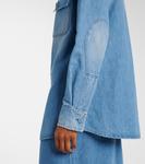 Джинсовая рубашка Джона Остина Gabriela Hearst, Light Blue Denim - фото 5