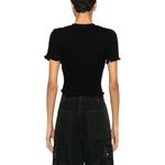 Топ с логотипом и сборками MSGM, черный - фото 6