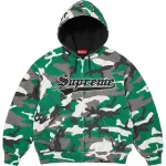 Стеганый свитер с капюшоном на молнии Supreme, marine синий - фото 2