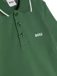 Рубашка поло с логотипом BOSS Kidswear, зеленый - фото 3