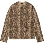 Джемпер FW25 PYTHON KNIT CREW Knitwear Unisex Stussy, хаки - фото