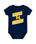 Детский набор из 3 боди Michigan Wolverines Sunday Comics для мальчиков и девочек Outerstuff - фото 3