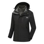 Куртка logo windbreaker jacket 'black' Mizuno, черный - фото