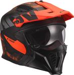 Газовый шлем LS2 of606 drifter, Gray/Orange - фото 10