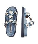 Сандалии джинсовые Kurt Geiger Orson Crystal, синий - фото 4