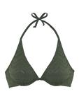 Верх бикини LASCANA, оливковый - фото