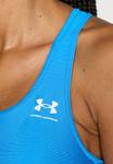 Бюстгальтер Under Armour HeatGear Mid Branded, Blue Atlantis/White/Blue - фото 6