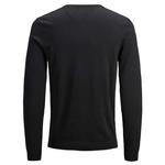Свитер Jack & Jones Essential Basic Knitted V-Neck, черный - фото 4