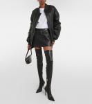 Мини-юбка из микрокожи Wardrobe.Nyc, черный - фото 2