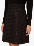 Платье из понте с пайетками и букле Adrianna Papell, Black - фото 6