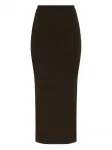 Юбка миди Boris MAX MARA, коричневый - фото