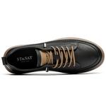 Кеды мужские, обувь для скейтбординга низкая St&Sat, черный - фото 18