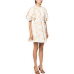 Желтое короткое платье с короткими рукавами SS23 Женщины Zimmermann - фото 4