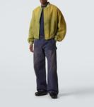 Хлопковая куртка-бомбер JW Anderson, оливковый - фото 2