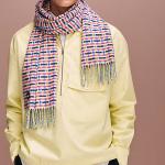 HERMES Вязаный шарф мужской, Multicolor - фото 3