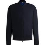 Бомбер на молнии HUGO BOSS, темно-синий - фото 3