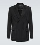 Двубортный блейзер Amiri, черный - фото