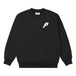 Толстовка fleece tri-ferg crew 'black' Palace, черный - фото 2