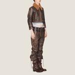 Кожаная куртка женская Miu Miu - фото 8