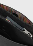 Сумка-мешок Signature Stripe Puller 2-Way Mini Shoulder Bag Paul Smith, цвет Black - фото 5