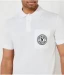 Полюс regular fit Versace Jeans Couture, белый - фото 4