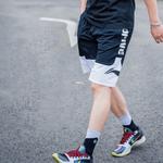 LiNing Badfive Повседневные шорты мужские, черные базовые белые - фото 5