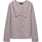 Футболка Trf Женская Коричнево-белая ZARA - фото